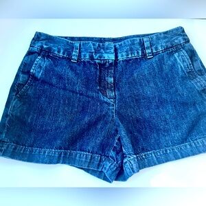 Ann Taylor Loft Woman’s Size 4 Denim Shorts Dark Wash